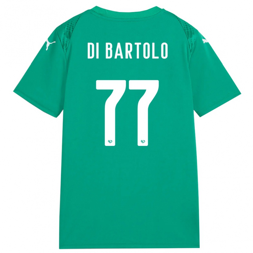 ילדים כדורגל פרנצ'סקו די בארטולו #77 לבן ירוק ים חולצת שוער 2025/26