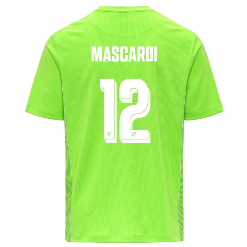 ילדים כדורגל דייגו מסקרדי #12 לבן ירוק דשא חולצת שוער 2025/26