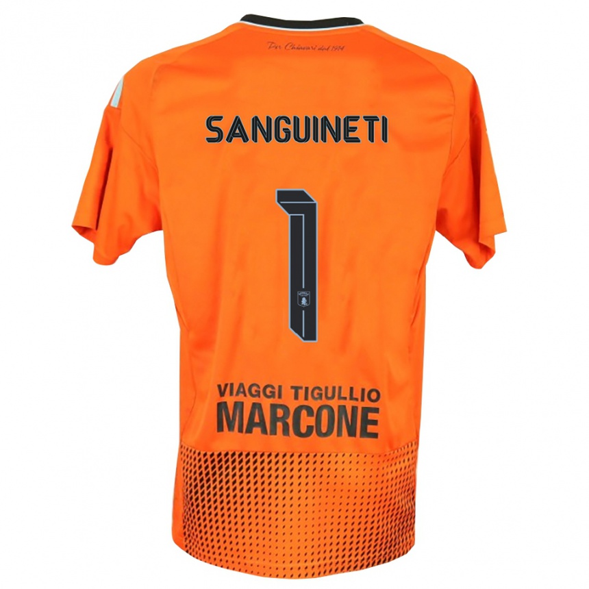 ילדים כדורגל מיקלה סנגינטי #1 כחול כתום כהה חולצת שוער 2025/26