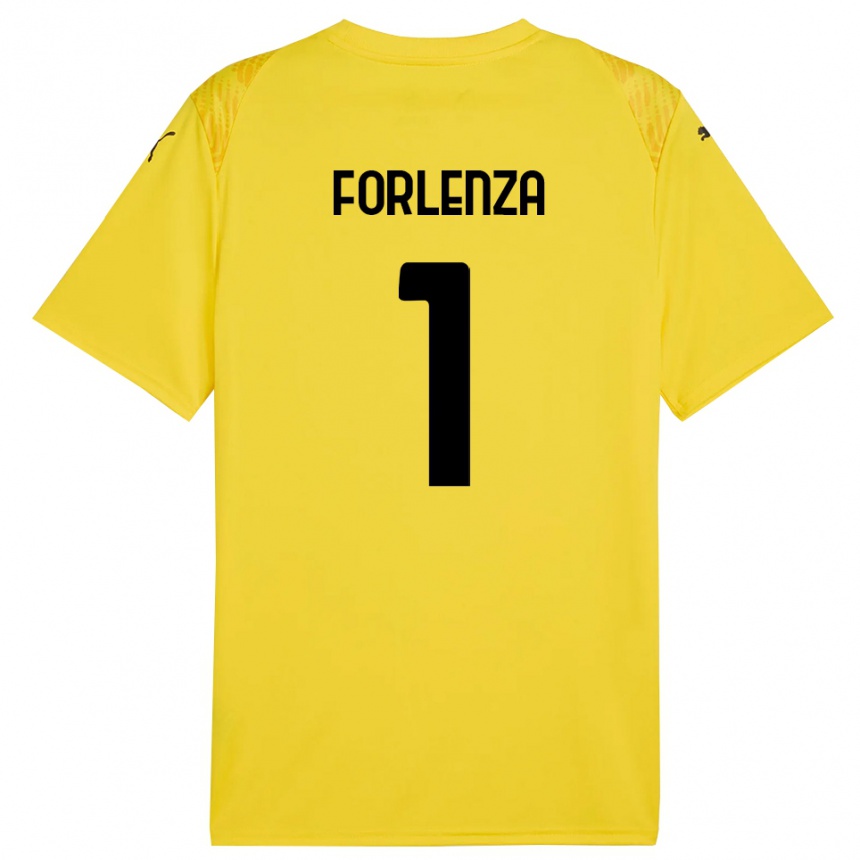 ילדים כדורגל קרלו פורלנזה #1 שחור צהוב חולצת שוער 2025/26
