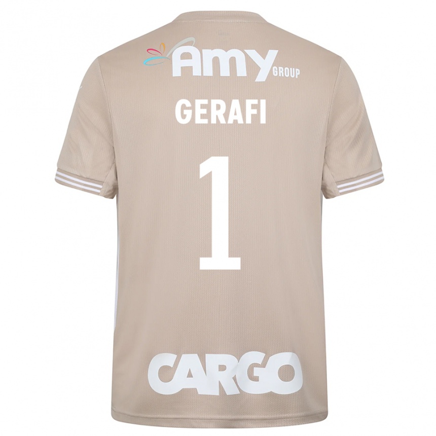 ילדים כדורגל יואב ג'ראפי #1 לבן בולי ווד חולצת שוער 2025/26