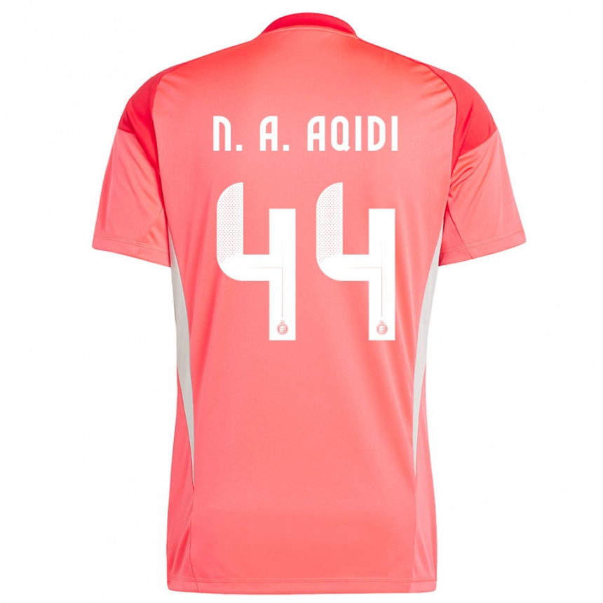 ילדים כדורגל נוואף אלעקידי #44 לבן צהוב כתום חולצת שוער 2025/26