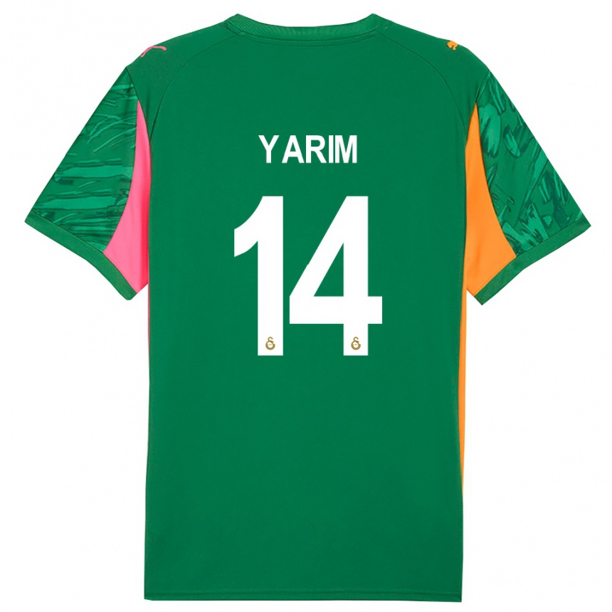 ילדים כדורגל Esra Yarım #14 ורוד ירוק כתום חולצת שוער 2025/26