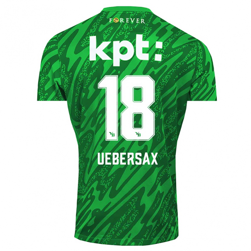 ילדים כדורגל יאן יוברסא #18 לבן ירוק חולצת שוער 2025/26