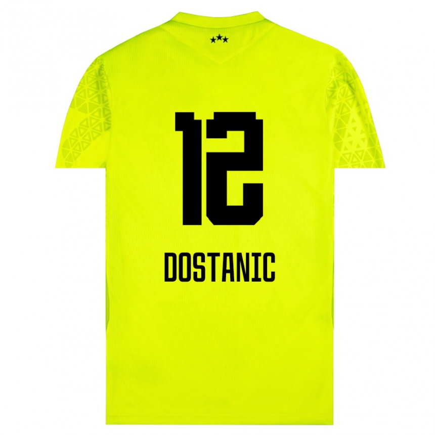 ילדים כדורגל Filip Dostanic #12 שחור אפור עמום חולצת שוער 2025/26