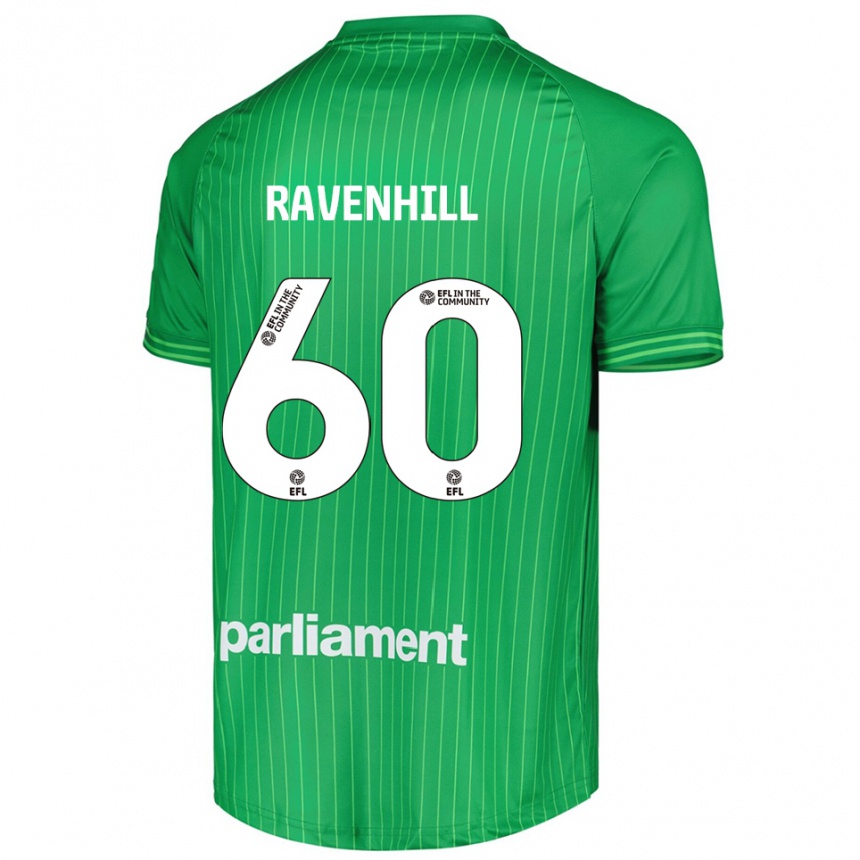 ילדים כדורגל Rogan Ravenhill #60 ירוק ליים חולצת שוער 2025/26