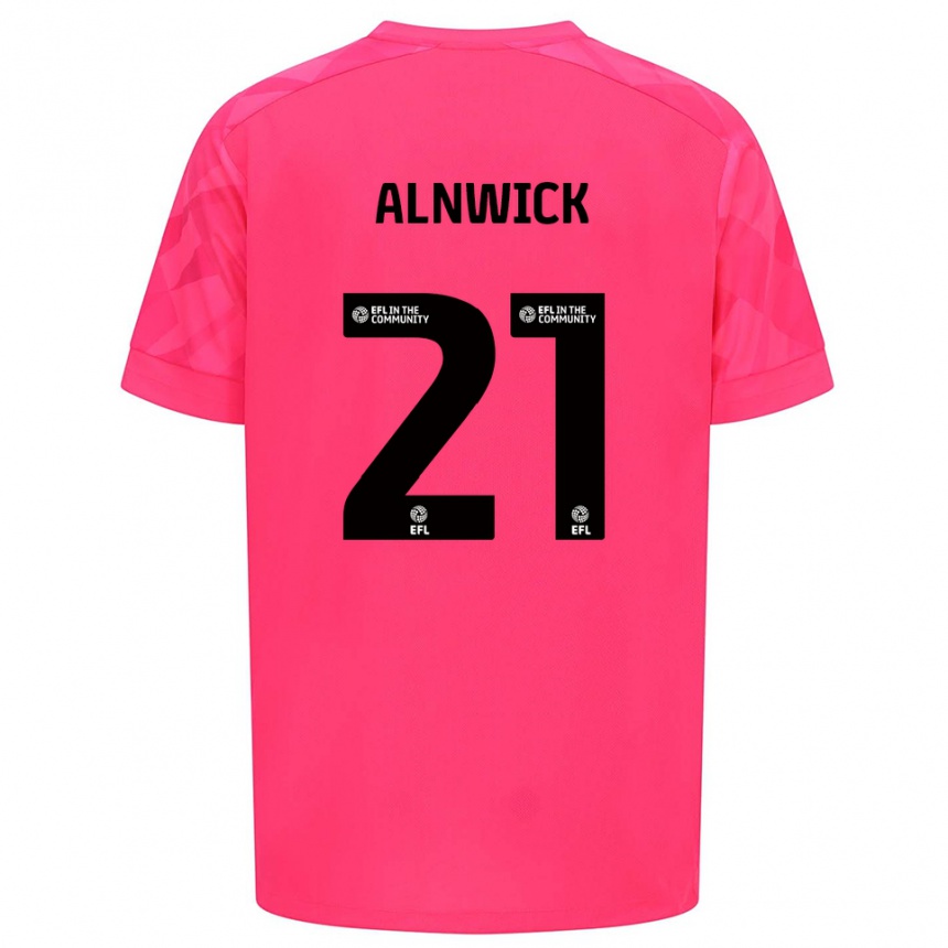 ילדים כדורגל כמו אלנוויק #21 ורוד רוז חולצת שוער 2025/26