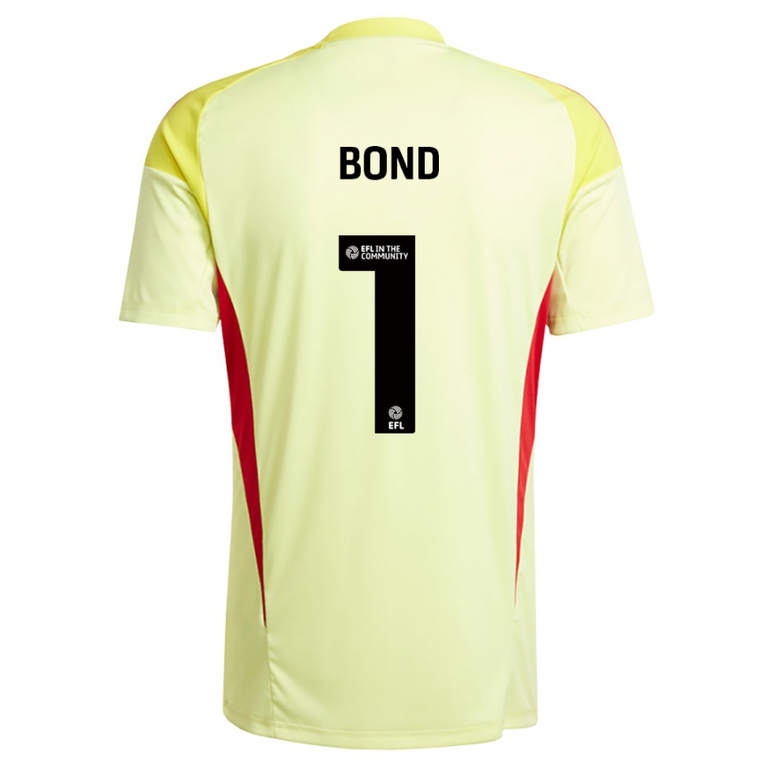 ילדים כדורגל Abbi Bond #1 צהוב בהיר חולצת שוער 2025/26