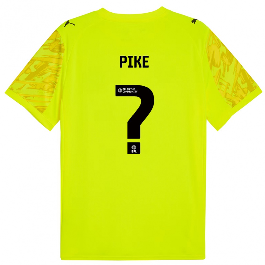 ילדים כדורגל Ethan Pike #0 ירוק פלורסנט חולצת שוער 2025/26