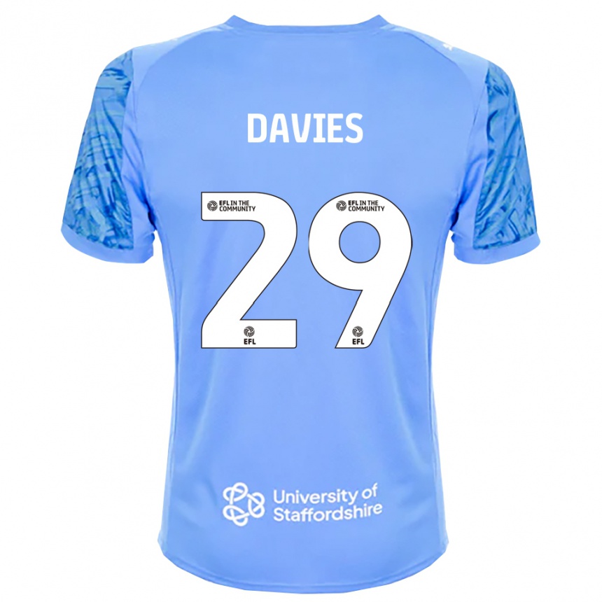 ילדים כדורגל ארון דייוויס #29 כחול מלכותי חולצת שוער 2025/26