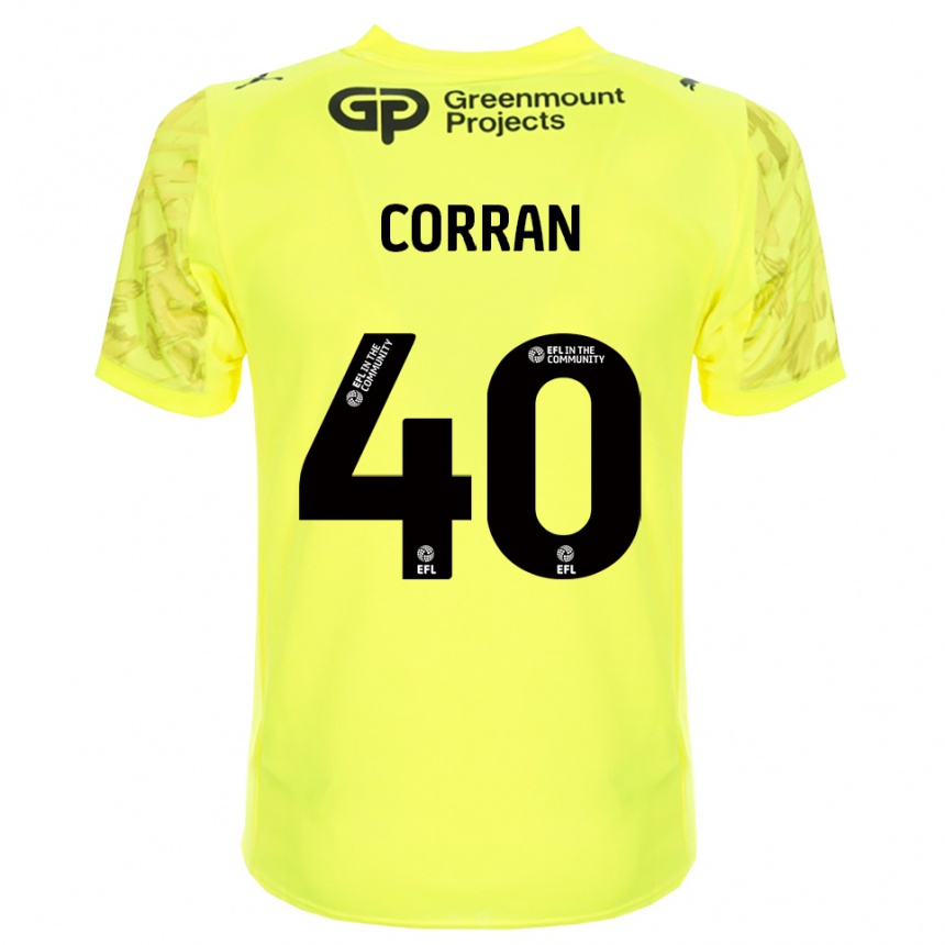 ילדים כדורגל מת׳יו קוראן #40 שחור ירוק פלורסנט חולצת שוער 2025/26