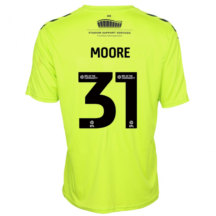 ילדים כדורגל Stuart Moore #31 ירוק פלורסנט חולצת שוער 2025/26