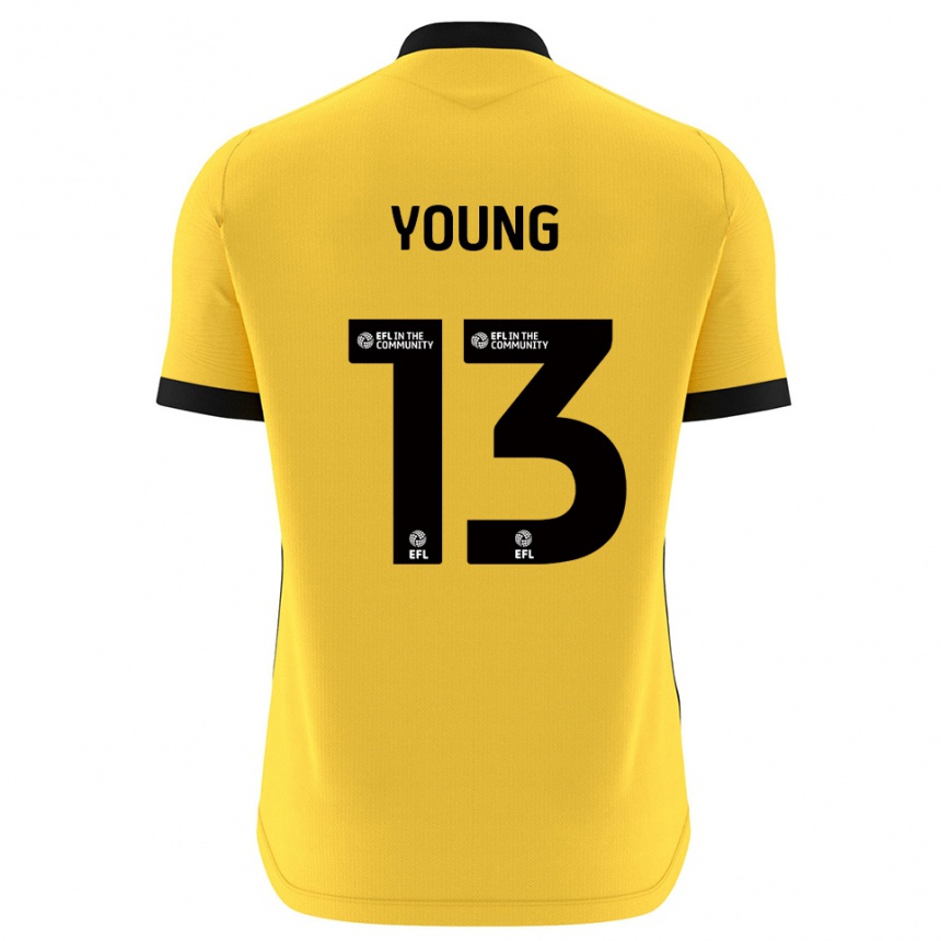 ילדים כדורגל בראד יאנג #13 שחור צהוב חולצת שוער 2025/26