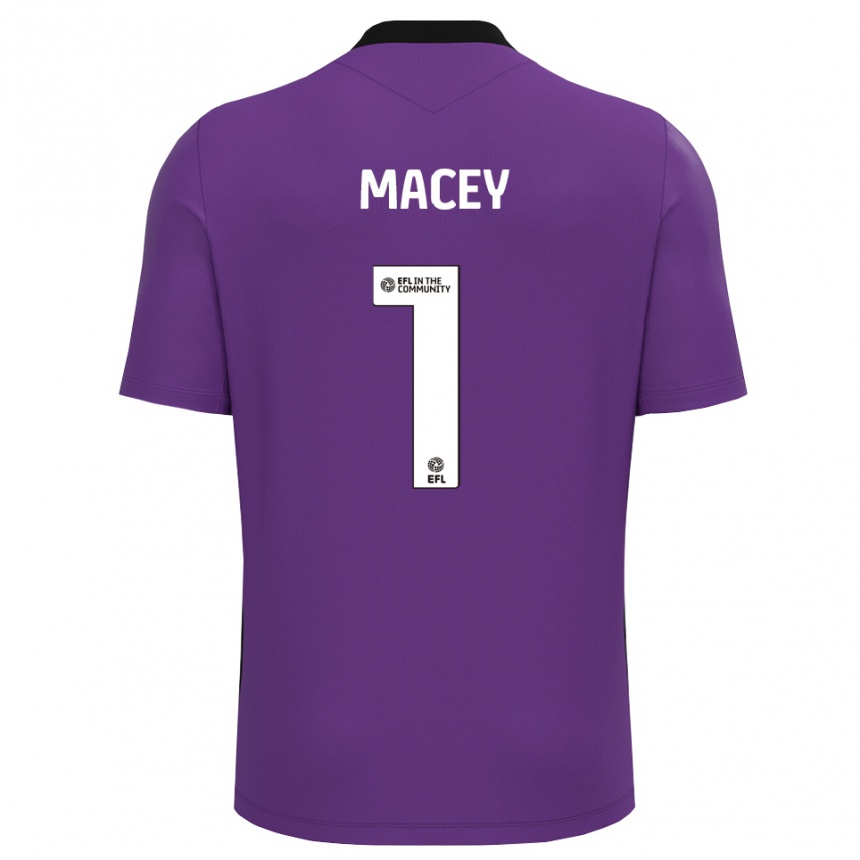 ילדים כדורגל מאט מייסי #1 לבן סגול חולצת שוער 2025/26