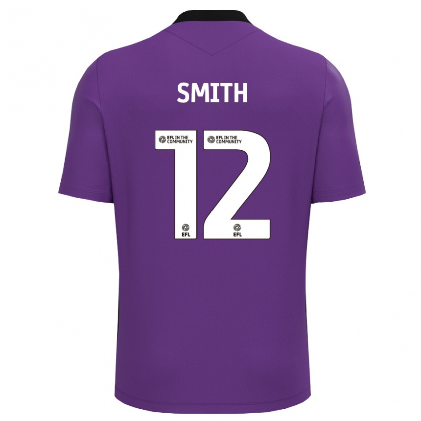 ילדים כדורגל טום סמית' #12 לבן סגול חולצת שוער 2025/26