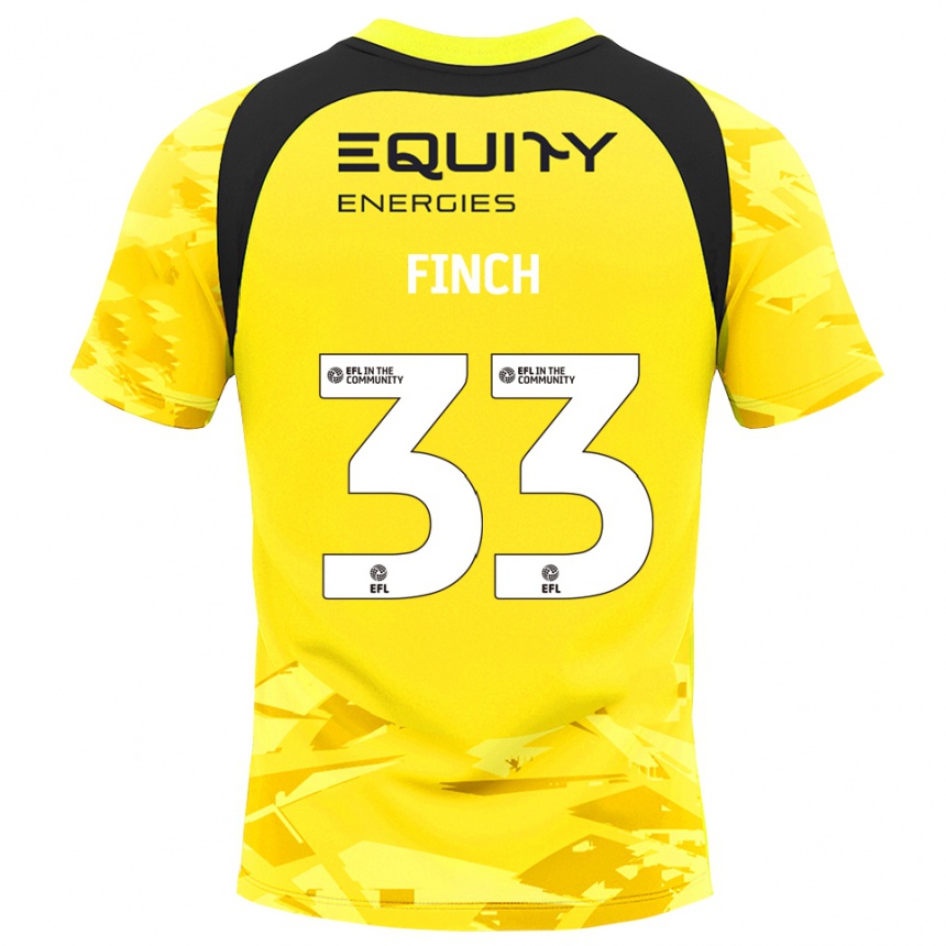 ילדים כדורגל Tom Finch #33 אפור צהוב בהיר חולצת שוער 2025/26