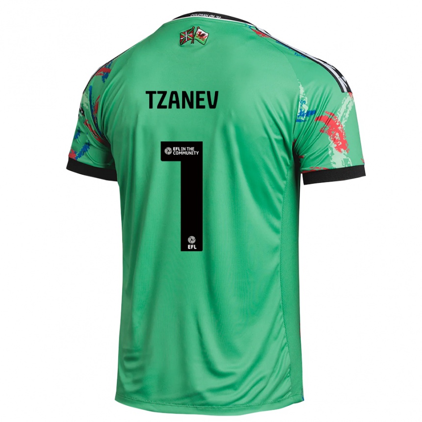 ילדים כדורגל ניק טזאנב #1 אדום ירוק חולצת שוער 2025/26