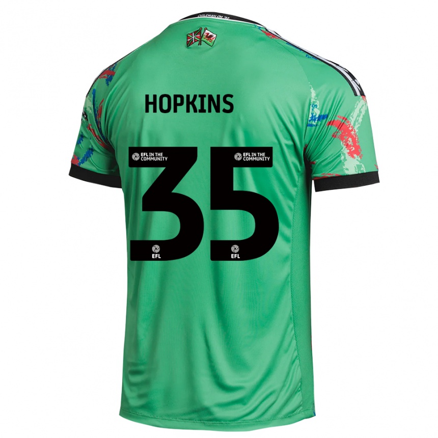 ילדים כדורגל Bailey Hopkins #35 אדום ירוק חולצת שוער 2025/26