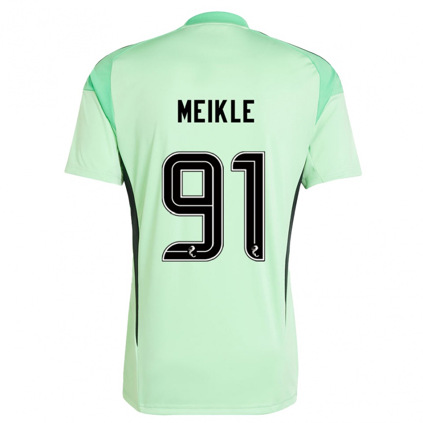 ילדים כדורגל ג׳יימי מייקל #91 שחור ירוק בהיר חולצת שוער 2025/26