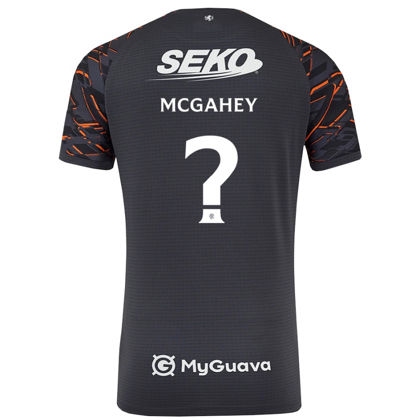 ילדים כדורגל Lewis McGahey #0 אפור כהה חולצת שוער 2025/26