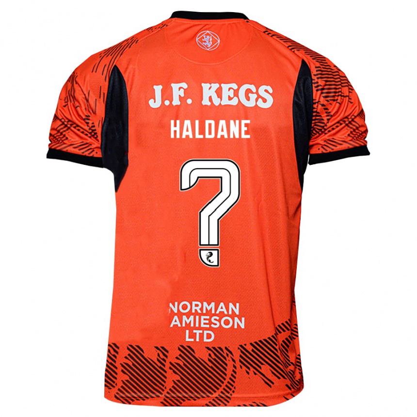 ילדים כדורגל לואיס הלדיין #0 שחור כתום חולצת שוער 2025/26