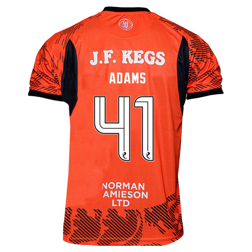 ילדים כדורגל רואיירי אדמס #41 שחור כתום חולצת שוער 2025/26