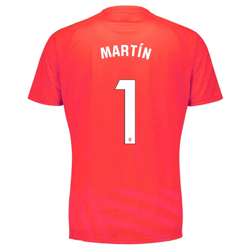 ילדים כדורגל Dani Martín #1 אדום לבן חולצת שוער 2025/26