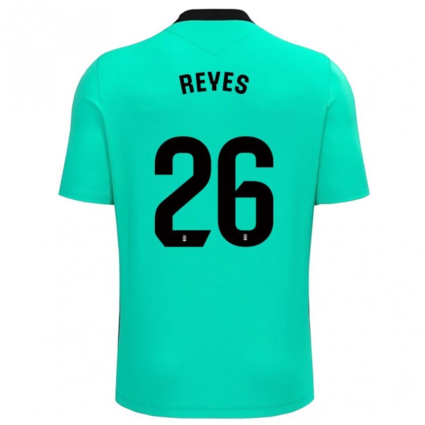 ילדים כדורגל Jhafets Reyes #26 ירוק שחור חולצת שוער 2025/26