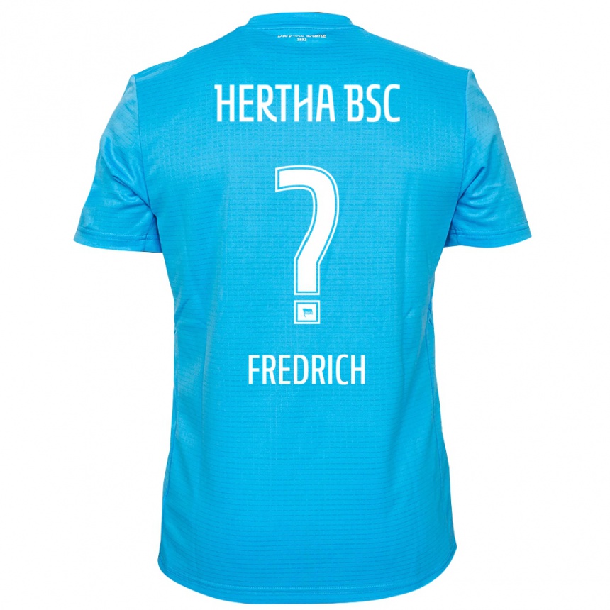 ילדים כדורגל Marco Fredrich #0 כחול בהיר לבן חולצת שוער 2025/26