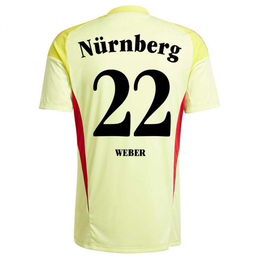 ילדים כדורגל Ruben Weber #22 צהוב שחור חולצת שוער 2025/26