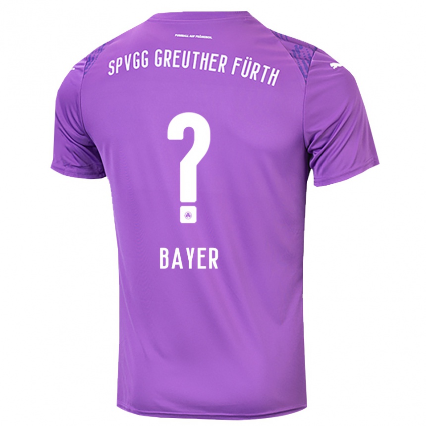 ילדים כדורגל Lisa Bayer #0 סגול לבן חולצת שוער 2025/26