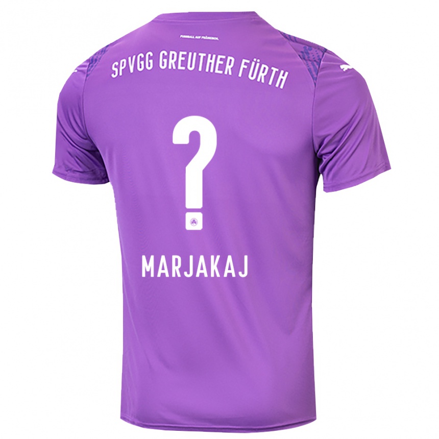 ילדים כדורגל Sabina Marjakaj #0 סגול לבן חולצת שוער 2025/26