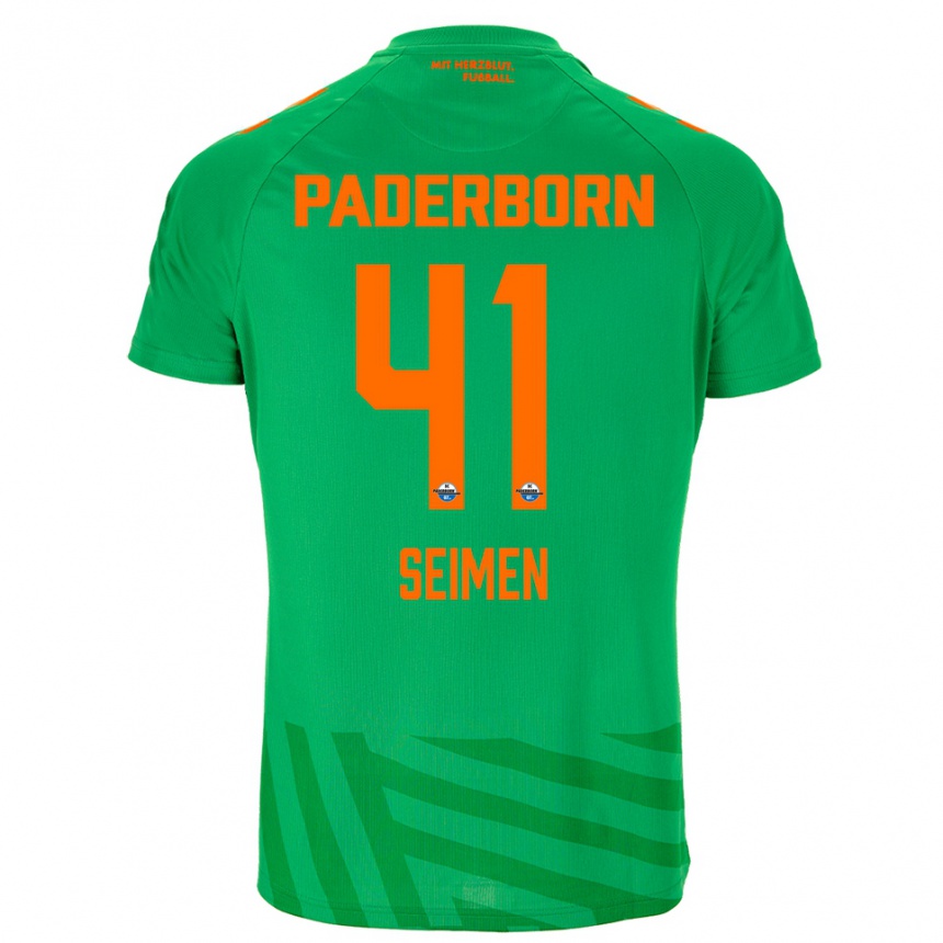 ילדים כדורגל דניס זיימן #41 ירוק כתום חולצת שוער 2025/26