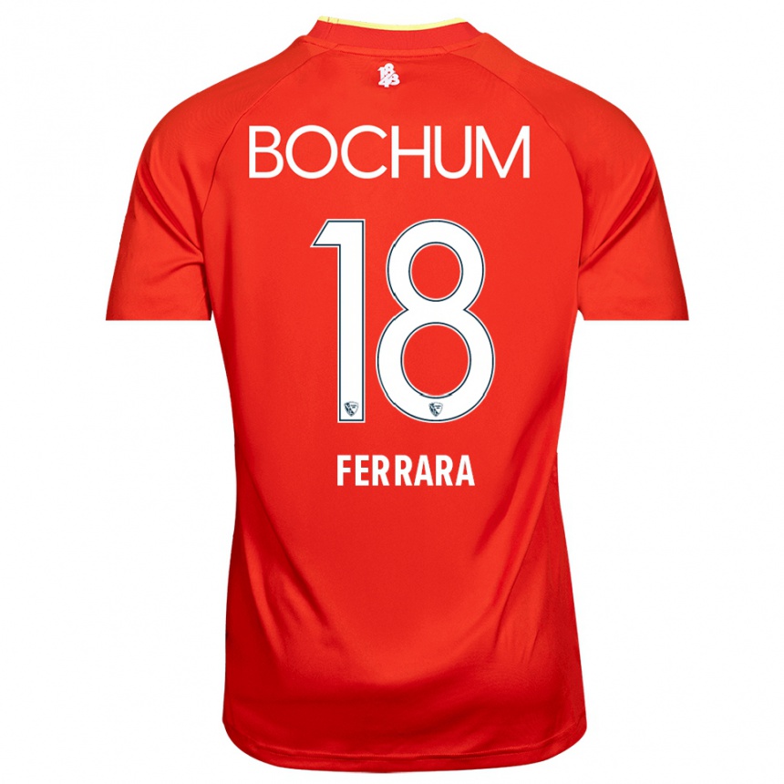 ילדים כדורגל Noah-Ali Ferrara #18 אדום לבן חולצת שוער 2025/26