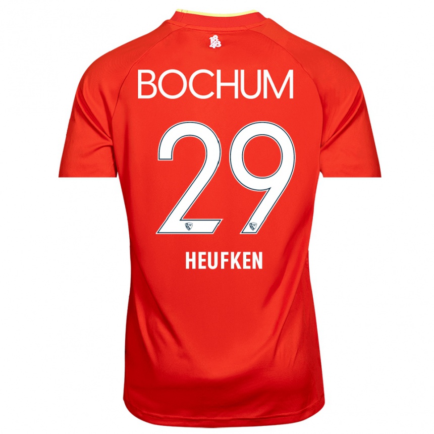 ילדים כדורגל Jeremias Heufken #29 אדום לבן חולצת שוער 2025/26