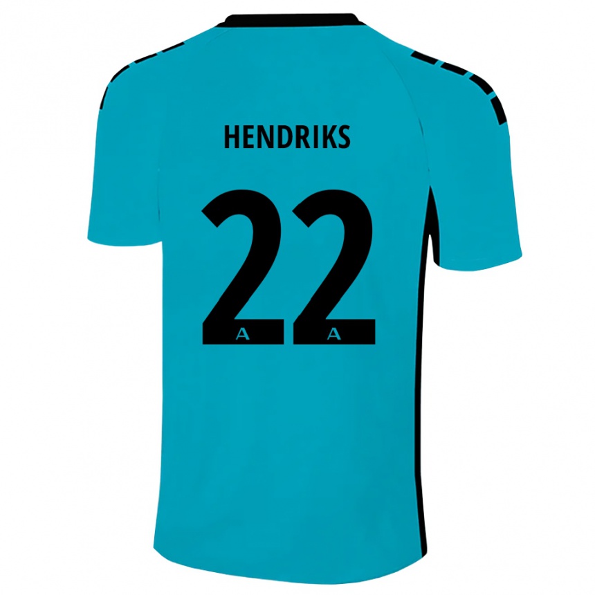 ילדים כדורגל Tom Hendriks #22 ציאן חולצת שוער 2025/26