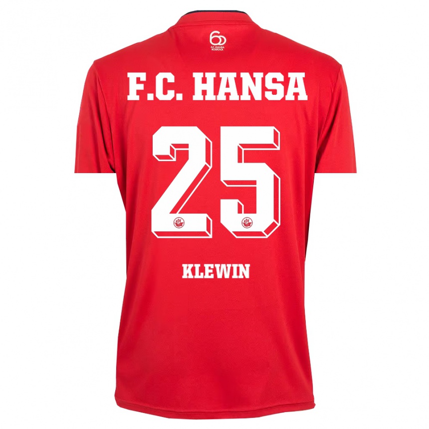 ילדים כדורגל פיליפ קלווין #25 אדום לבן חולצת שוער 2025/26