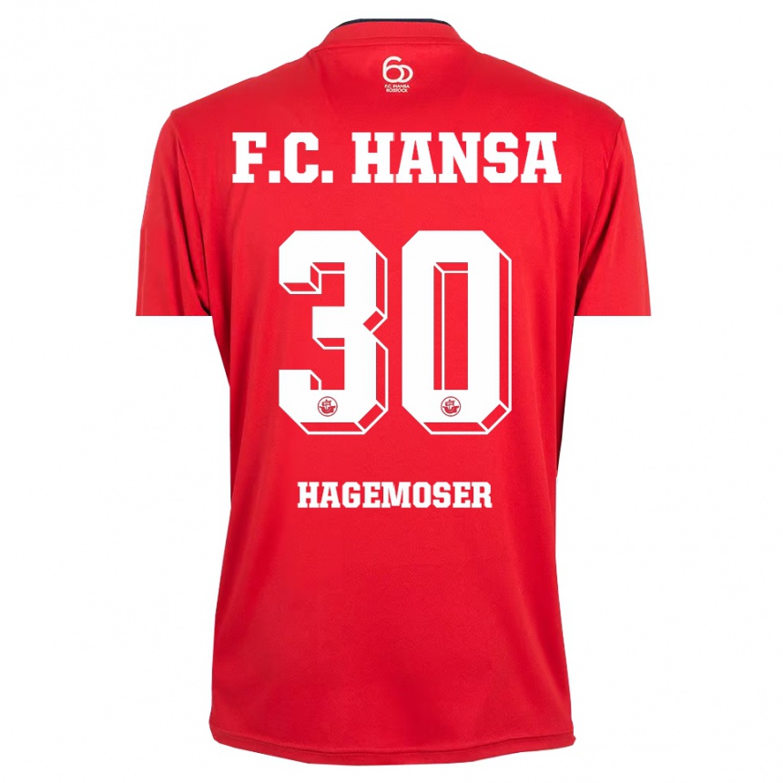 ילדים כדורגל מקס הגמוזר #30 אדום לבן חולצת שוער 2025/26