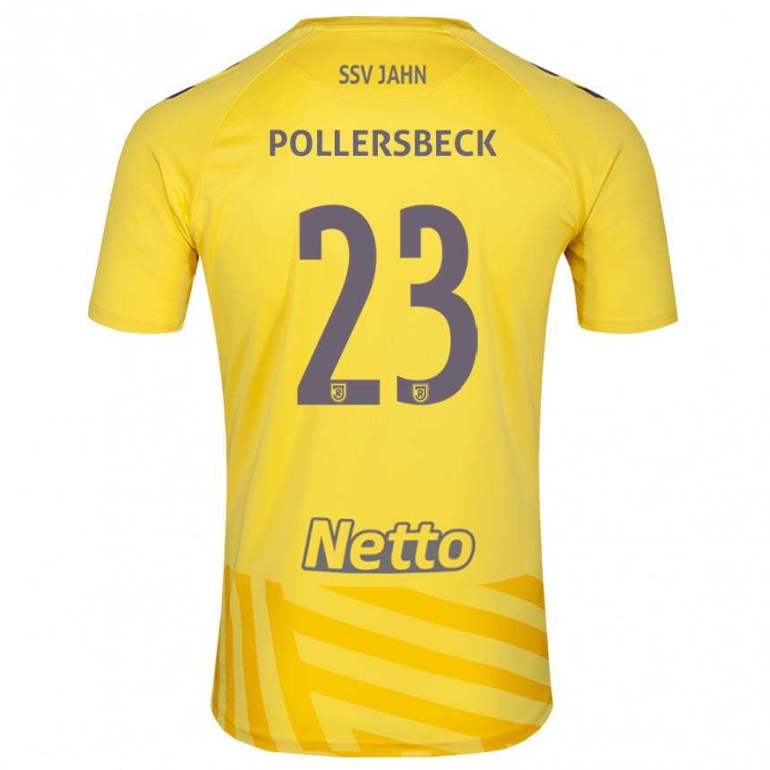 ילדים כדורגל ג'וליאן פולרסבק #23 אפור צהוב חולצת שוער 2025/26