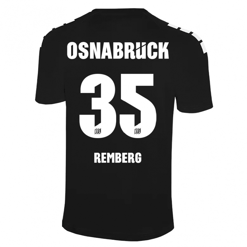ילדים כדורגל Mats Remberg #35 שחור לבן חולצת שוער 2025/26