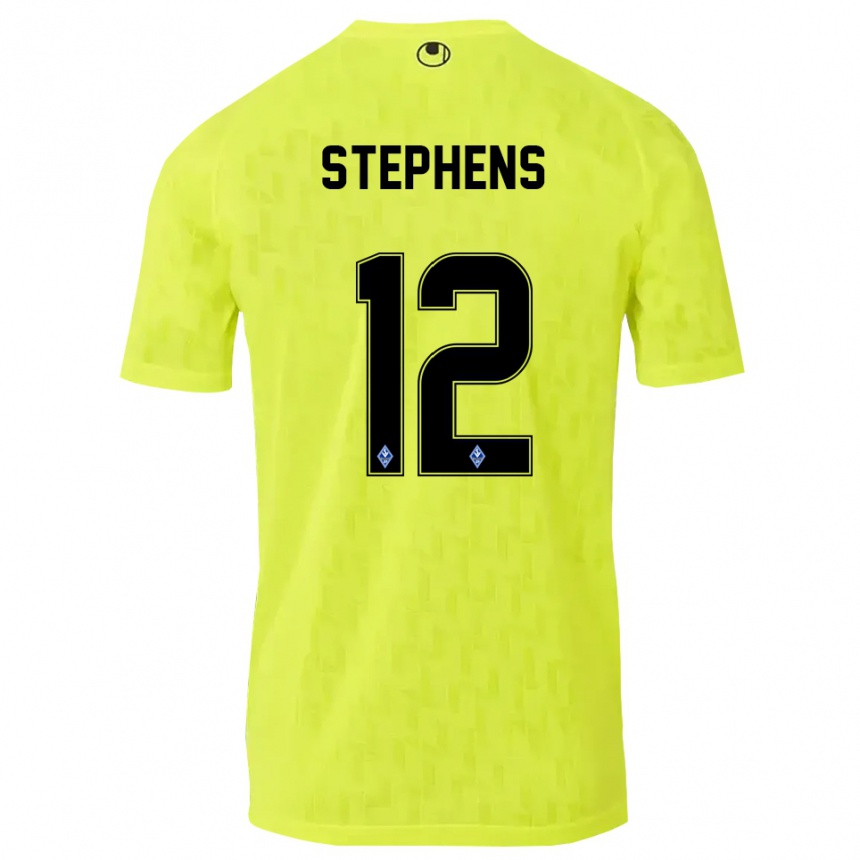 ילדים כדורגל Kaden Stephens #12 צהוב שחור חולצת שוער 2025/26