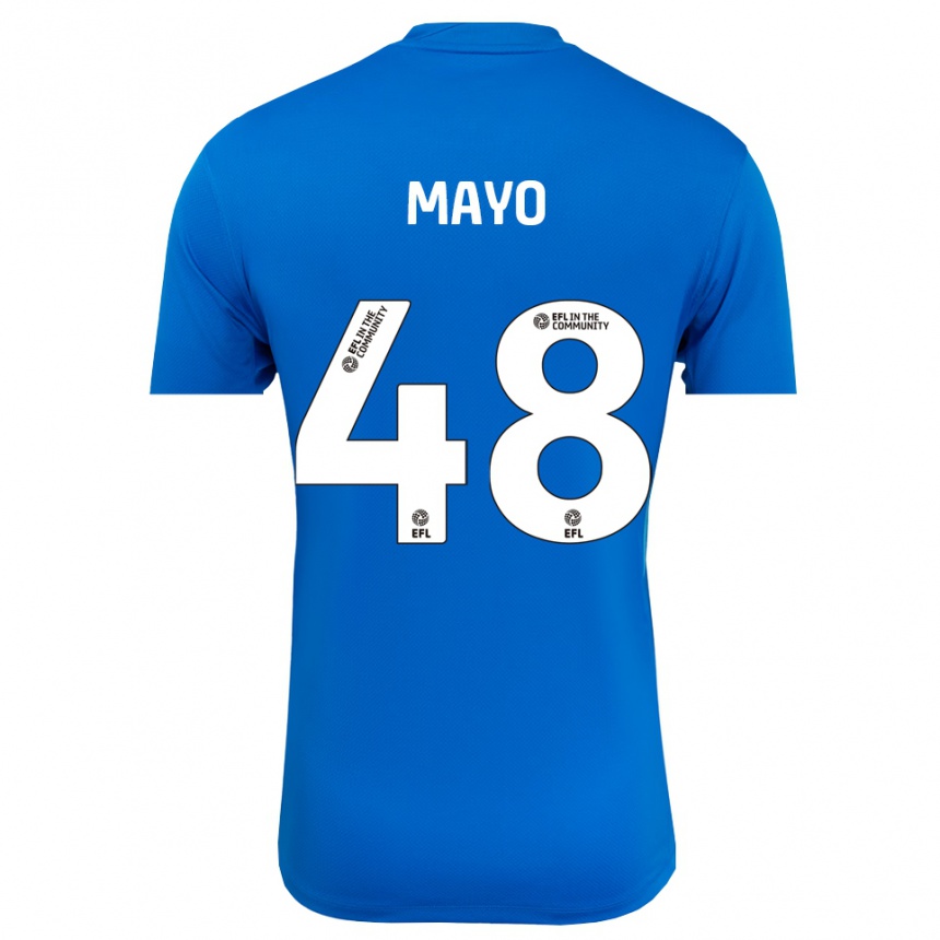 ילדים כדורגל בראדלי פול מאיו #48 כחול לבן חולצת שוער 2025/26