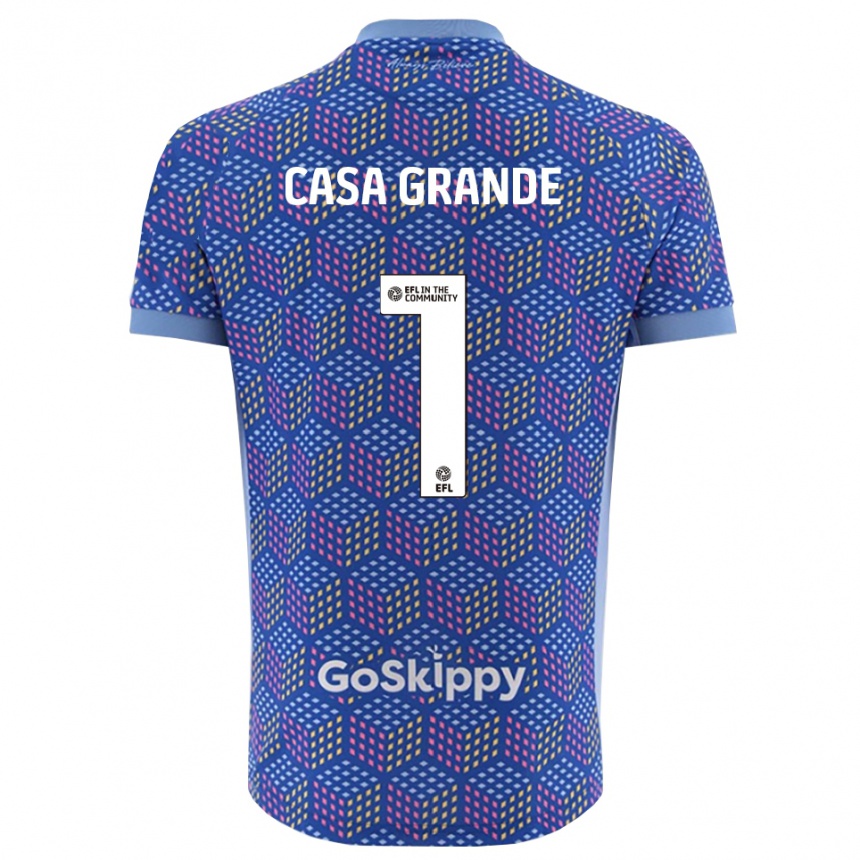 ילדים כדורגל ג׳וזי בריאן קאסה-גרנדה #1 כחול שחור חולצת שוער 2025/26