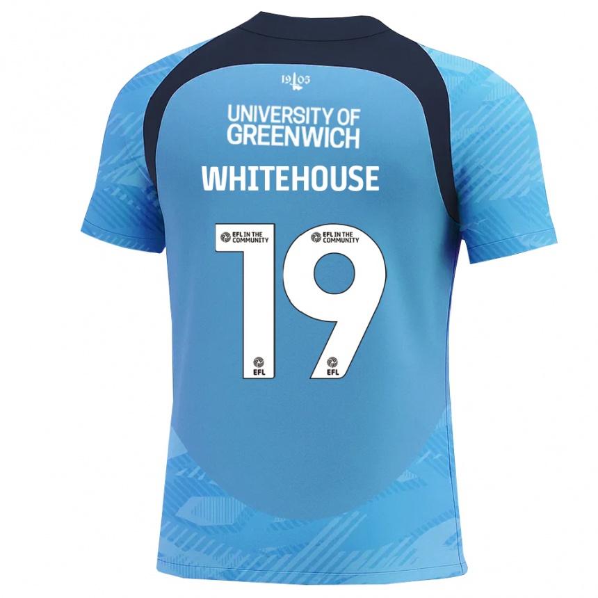 ילדים כדורגל סופי וייטהאוס #19 כחול לבן חולצת שוער 2025/26