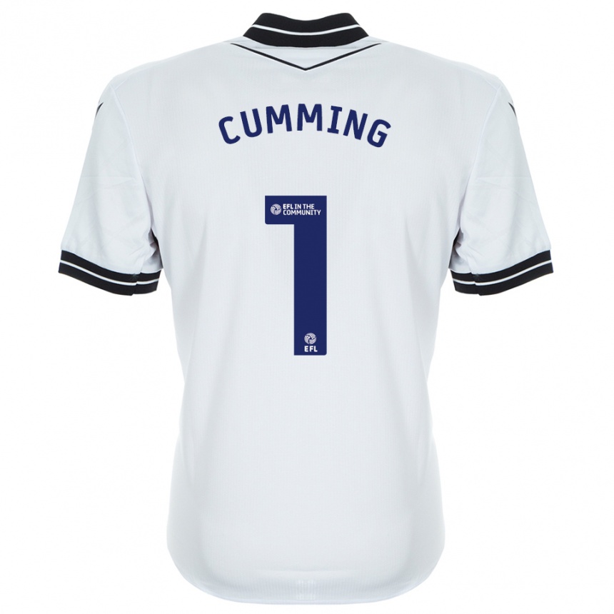 ילדים כדורגל ג'יימי קאמינג #1 כחול מלכותי לבן חולצת שוער 2025/26