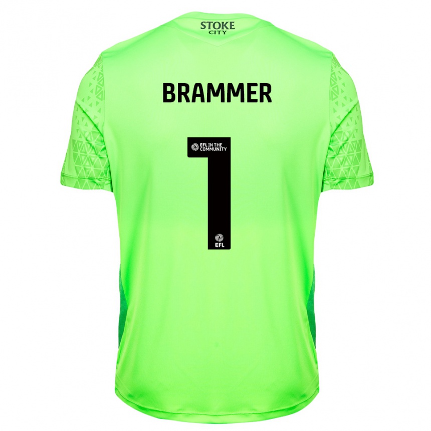 ילדים כדורגל רובן בראמר #1 ירוק שחור חולצת שוער 2025/26