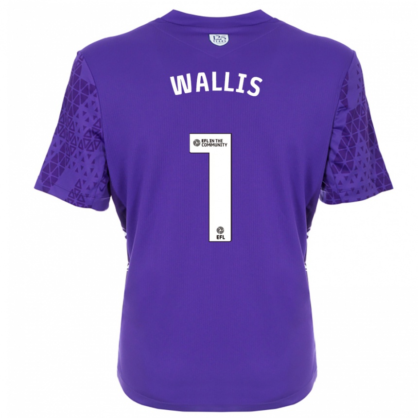 ילדים כדורגל Joe Wallis #1 סגול לבן חולצת שוער 2025/26