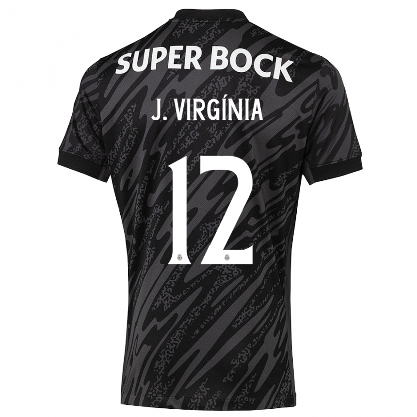 ילדים כדורגל ז'ואאו וירג׳יניה #12 אפור שחור לבן חולצת שוער 2025/26