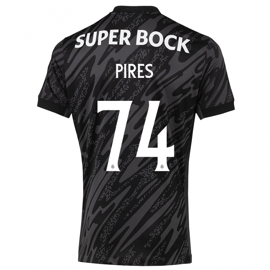 ילדים כדורגל גילרמה פירס קרבאליו #74 אפור שחור לבן חולצת שוער 2025/26