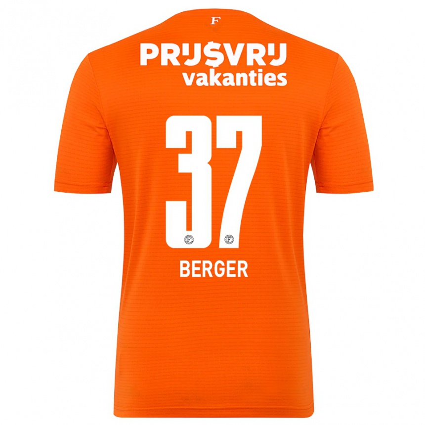 ילדים כדורגל Mannou Berger #37 כתום שחור חולצת שוער 2025/26